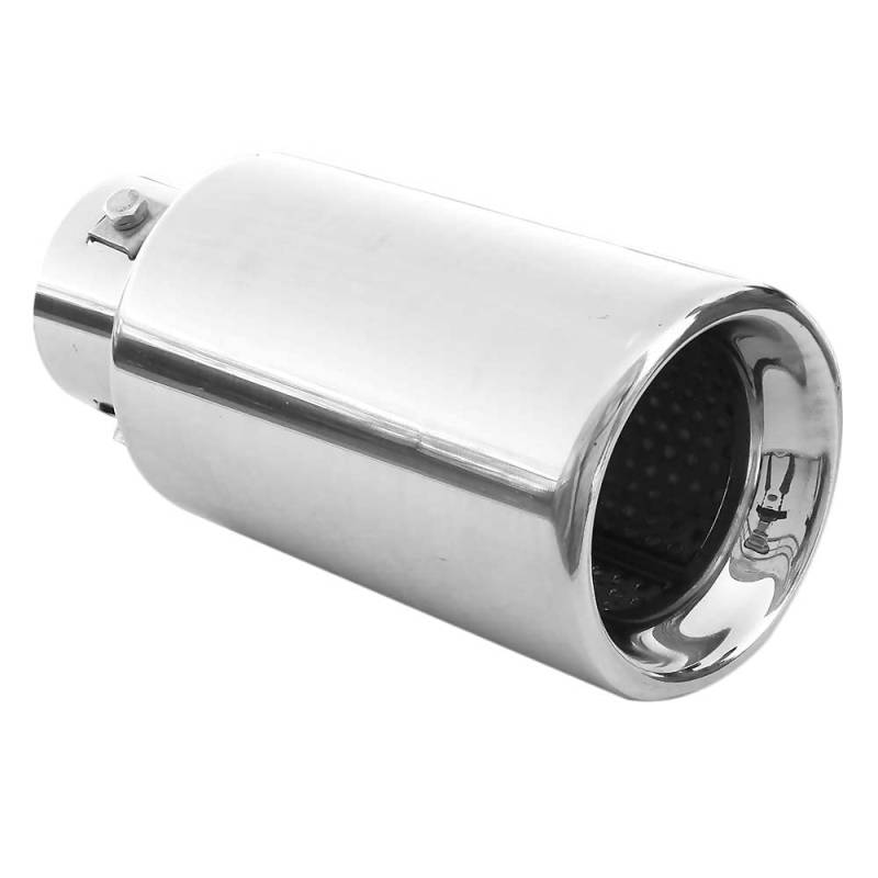 Auspuffblende Rund Endrohr Edelstahl Auto Endrohrblenden Auspuffendrohr Auspuffrohr Tuning Universell Schalldampf Blende Sport Rund Chrom Auspuffspitzen 65 mm von Boloromo