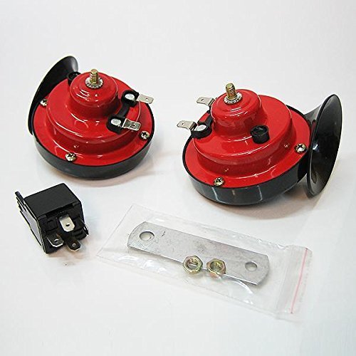 12V Dual Tone Fanfare Universal 2 Klang für Auto LKW Bus Boat Hupe Horn Lufthorn Sirene PKW Caravan 12V Dual Tone Fanfare Universal 2 Klang für Auto LKW Bus Boat Hupe Horn Lufthorn Sirene PKW Caravan von Boloromo