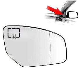 Spiegelglas Spiegel Glas Rechts Beheizbar Beifahrerseite Seitenspiegel Aussenspiegel Kompatibel Mit Honda Civic 2016 von Boloromo