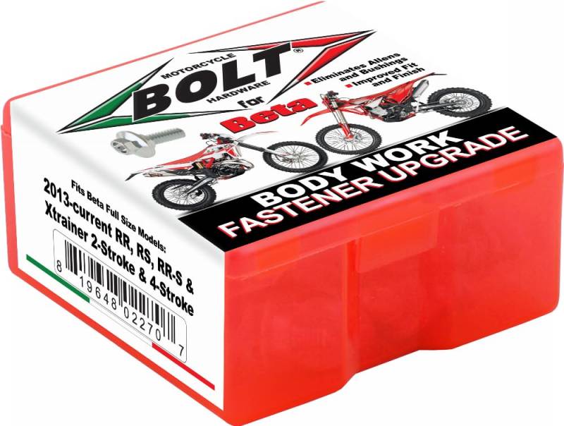 Bolt Mc Hardware BET-1300124 Vollplastik-Befestigungsset Beta Rr/Rr-S/Rs/Xtrainer von Bolt Motorcycle Hardware
