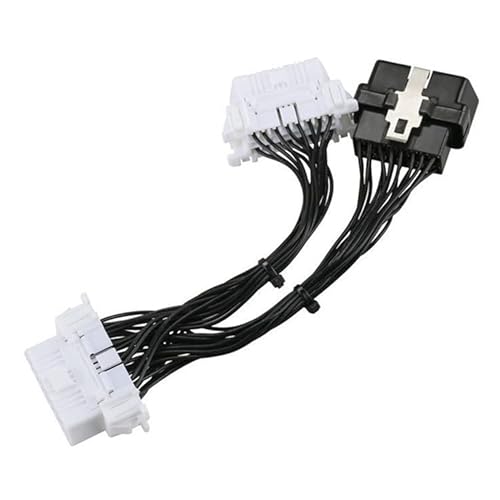 Bolwins A03S OBD2 Verlängerungs Kabel KFZ Auto OBD2 Splitter Extension Kabel Adapter 16pin Diagnose Extender 20cm Y Splitter Verlängerungskabel von Bolwins