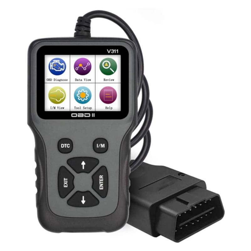 I08CS Auto Diagnosegerät – OBD2 Scanner mit 2,8" LCD Display, KFZ Fehlersuche, Fehlerauslesegerät für Alle OBDII/EOBD Protokolle, Handscanner für schnelle Fehlerdiagnose von Bolwins