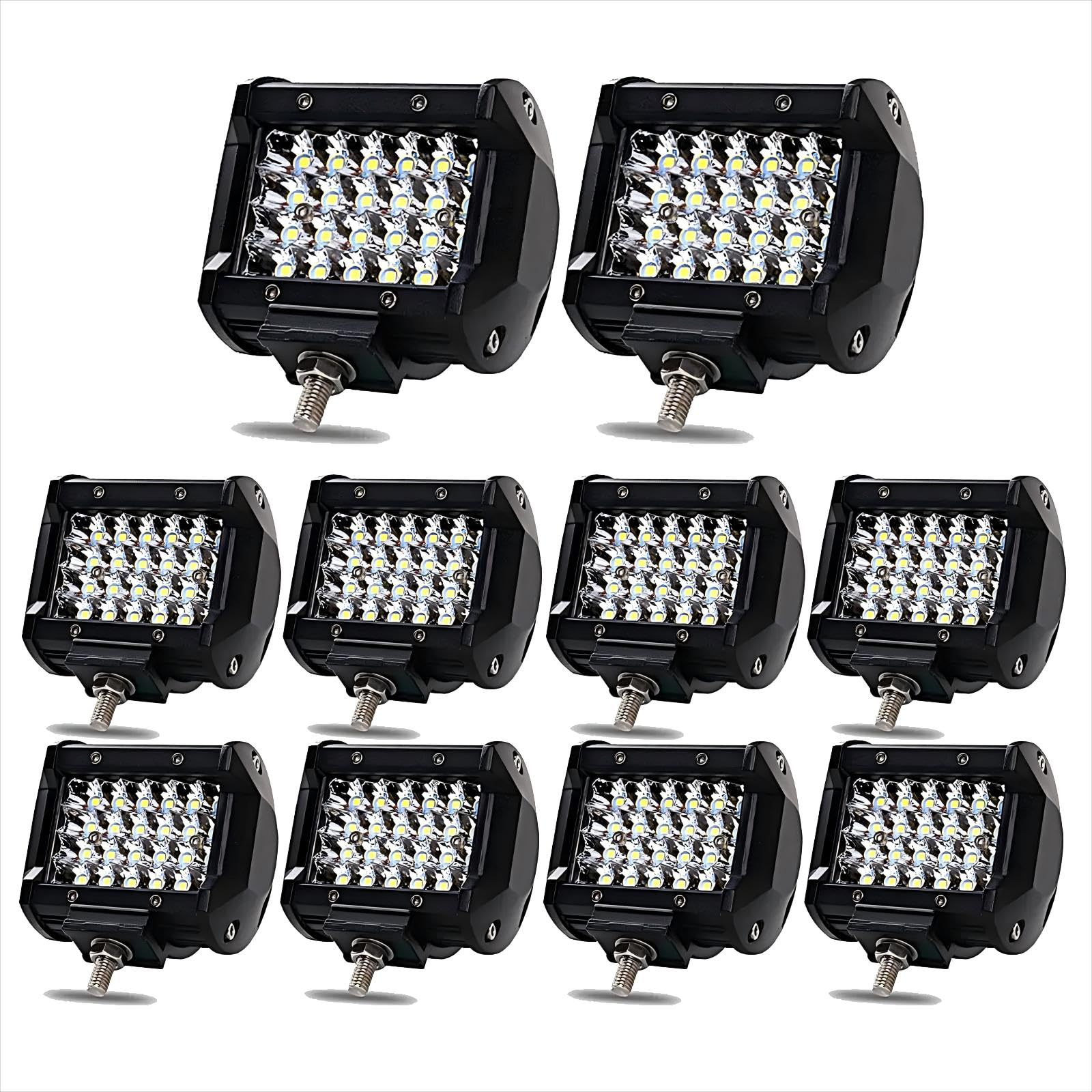 Boncak Scheinwerfer LED Arbeitsscheinwerfer,10x4 Zoll 72W 12v 24v LED Zusatzscheinwerfer Arbeitslicht Flutlicht Offroad Wasserdicht IP68 Traktor SUV Auto Boncak Scheinwerfer LED Arbeitsscheinwerfer,10x4 Zoll 72W 12v 24v LED Zusatzscheinwerfer Arbeitslicht Flutlicht Offroad Wasserdicht IP68 Traktor SUV Auto von Boncak
