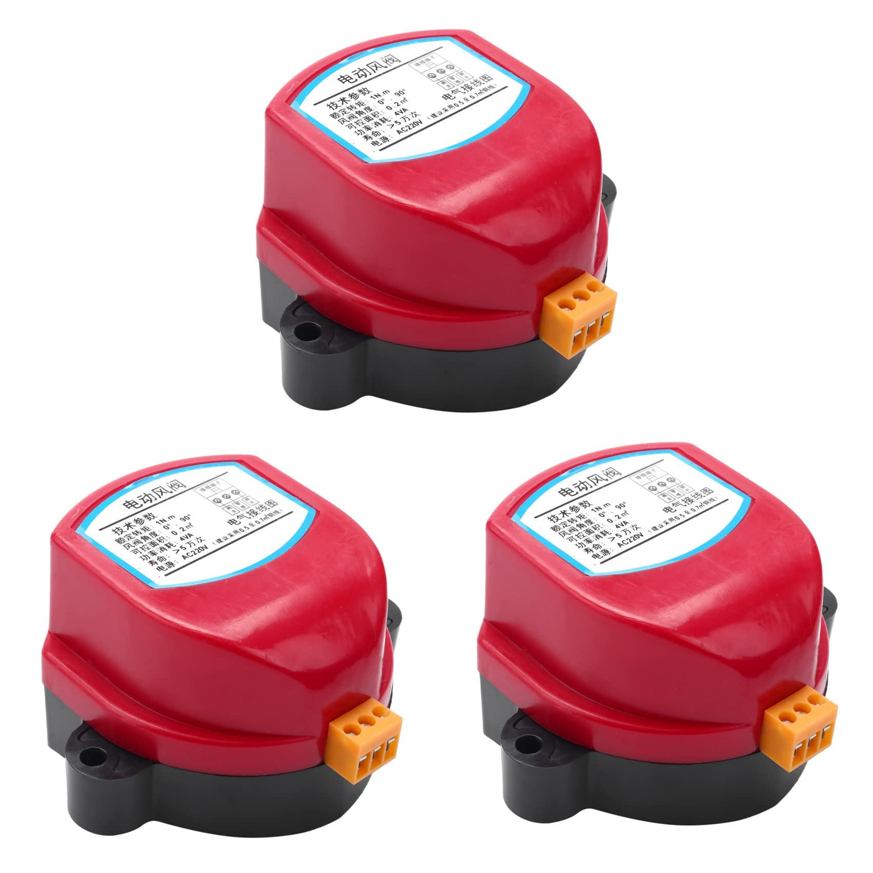 Bonkshire 3X 220 V Stellantrieb für Luft Klappen Ventil Elektrische Luftleitung Motor Klappe Wind Ventil Fahrer 1NM für Lüftung Rohr Bonkshire 3X 220 V Stellantrieb für Luft Klappen Ventil Elektrische Luftleitung Motor Klappe Wind Ventil Fahrer 1NM für Lüftung Rohr von Bonkshire