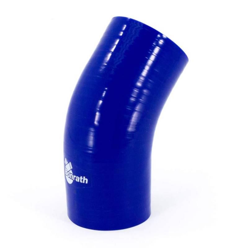 Bonrath Silikonschlauch 45 Grad Ecke - Länge:50mm - Ø57mm, Blau von Bonrath