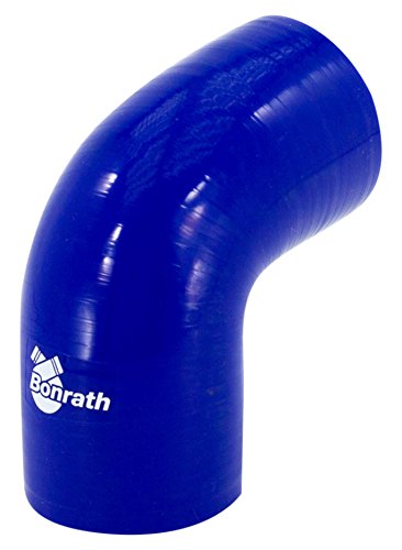 Bonrath Silikonschlauch 90 Grad Ecke - Länge:50mm - Ø38mm, Blau von Bonrath