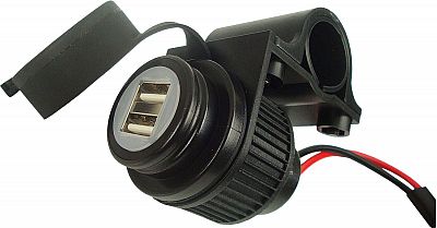 Booster 180-3022, 2-fach USB-Steckdose - Schwarz von Booster