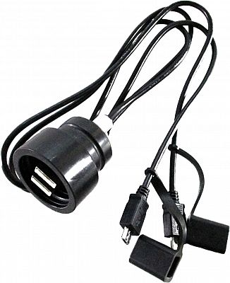 Booster 180-3029 Dual USB, Stecker wasserdicht - Schwarz von Booster