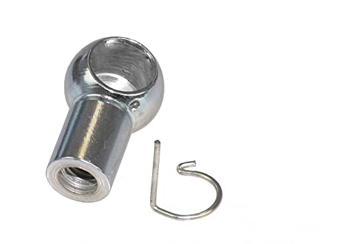 Boote & Yachten Kantschuster Stahl-Kugelkopfaufnahme für Gasdruckfeder, Silber, Federbeinheber, Fahrzeugaufhängungs-Hebeblock, 2076513031 von Boote & Yachten Kantschuster