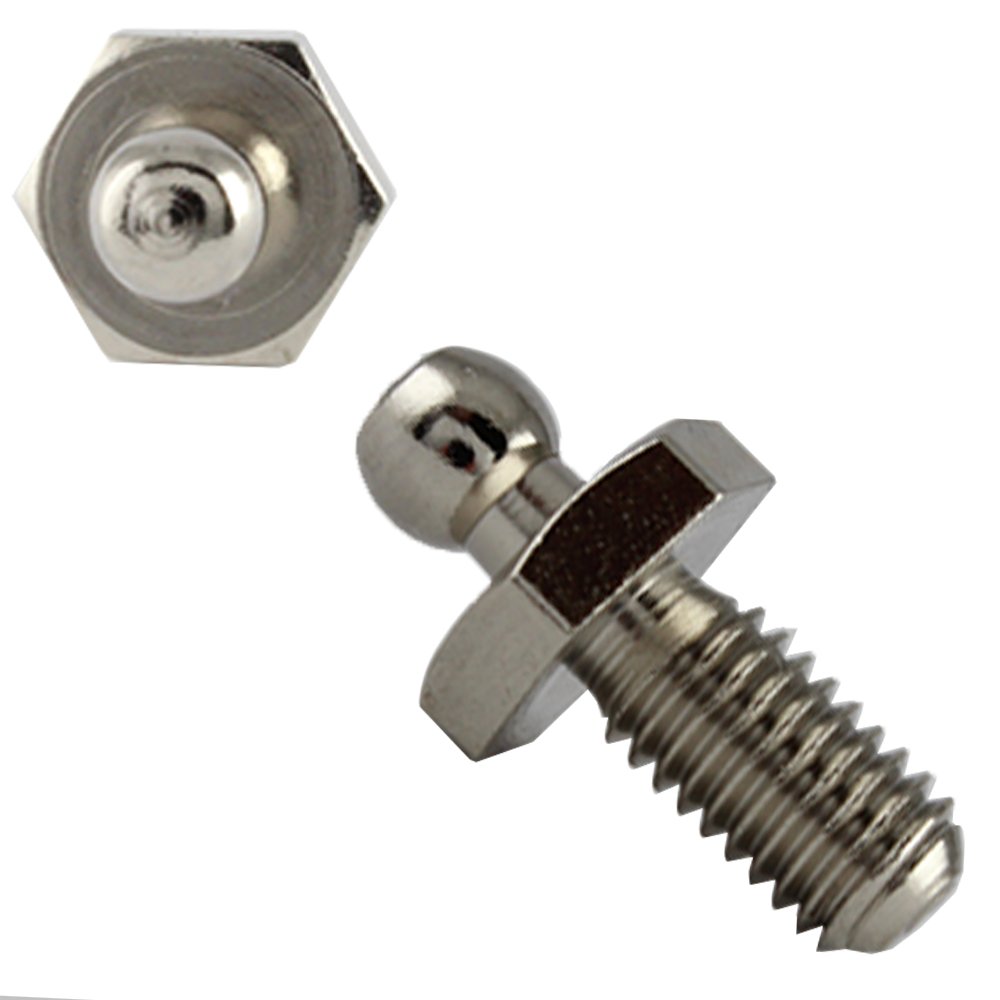 1 Stück LOXX® Unterteil Schraube mit metrischem Gewinde M5 x 10 mm - Vernickelt von Bootsteile Brauer