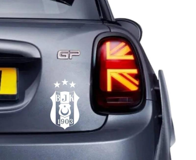 FID Besiktas Autoaufkleber 12 x 7 cm weiß von Boppon