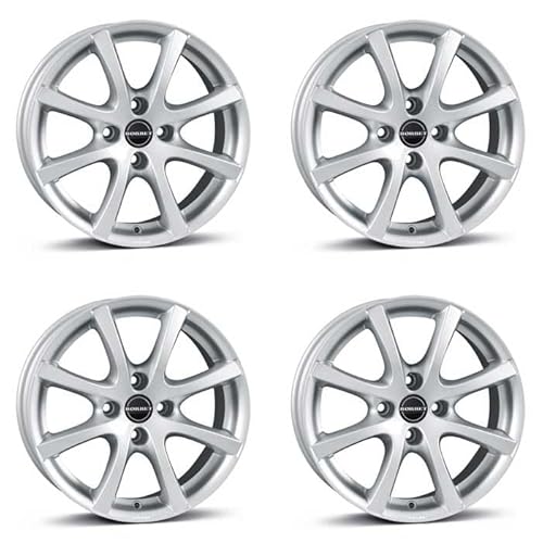 4x Borbet Felgen LV4 5.5x15 ET35 4x98 crystal silver kompatibel mit Fiat 500 Fiorino Marea Palio Panda Punto Strada von Borbet