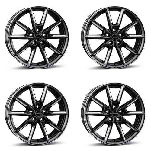 4x Borbet Felgen LX18 8x18 ET40 5x114,3 black matt silver spoke rim kompatibel mit Mitsubishi ASX Eclipse Grandis Lancer Outlander von Borbet