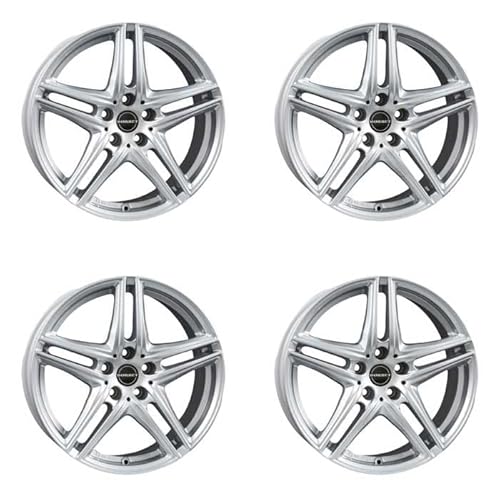 4x Borbet Felgen XR 7.5x17 ET45 5x112 brilliant silver kompatibel mit Mercedes A B C CL CLA E GLA GLB GLK Marco Polo S Vito V von Borbet