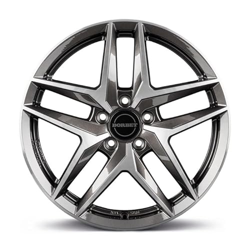 4x Borbet Felgen Alufelgen Z 7.5x18 ET51 5x112 mistral anthracite glossy polished kompatibel mit BMW 1er 2er iX1 X1 X2 von Borbet