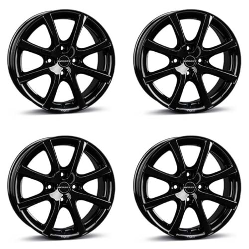 4x Borbet Felgen LV4 6.5x15 ET40 4x100 black glossy kompatibel mit Opel Adam Agila Astra Corsa Karl Meriva von Borbet
