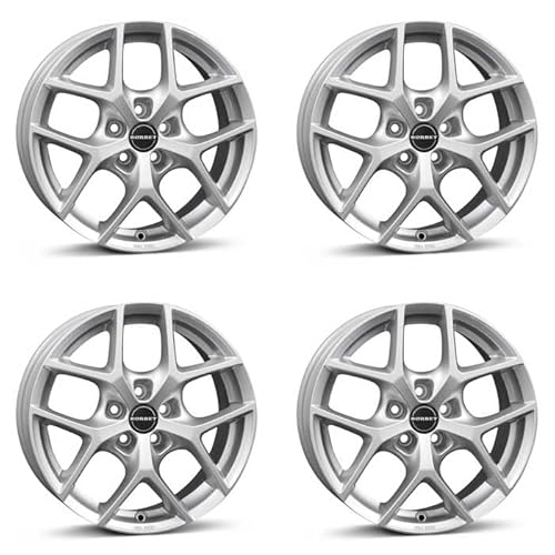 4x Borbet Felgen Y 7x16 ET38 5x112 crystal silver kompatibel mit Audi A3 A4 A6 Q2 TT von Borbet