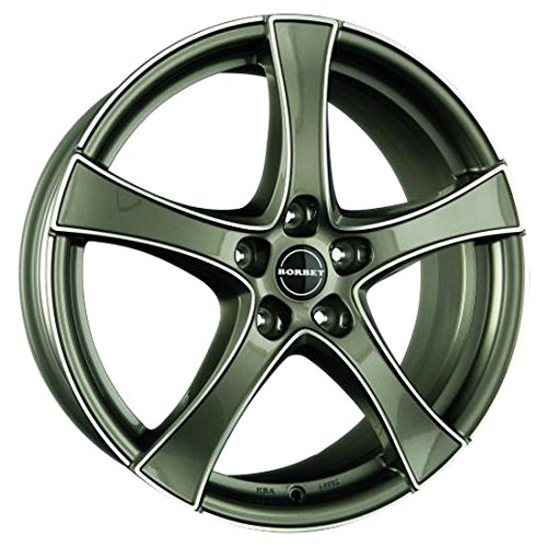 Borbet F2 graphite polished 5,5x14 ET35 4.00x100 Hub Bore 57.10 mm - Alu felgen von Borbet