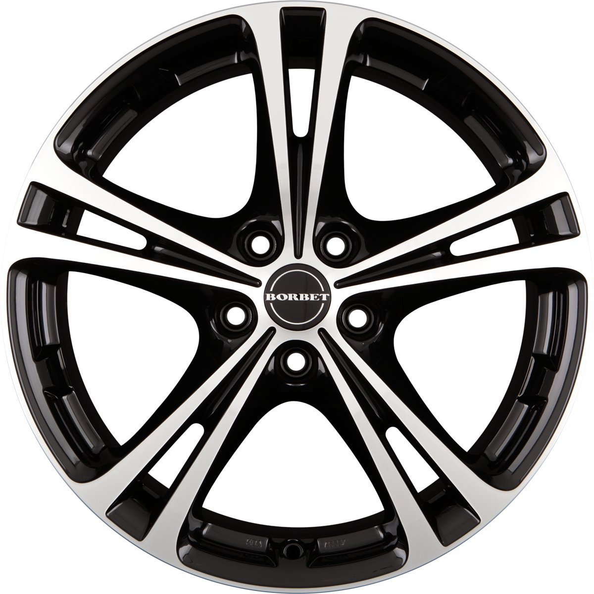 Borbet XL black polished 7,5x17 ET40 5.00x110 Hub Bore 72.60 mm - Alu felgen Borbet XL black polished 7,5x17 ET40 5.00x110 Hub Bore 72.60 mm - Alu felgen von Borbet
