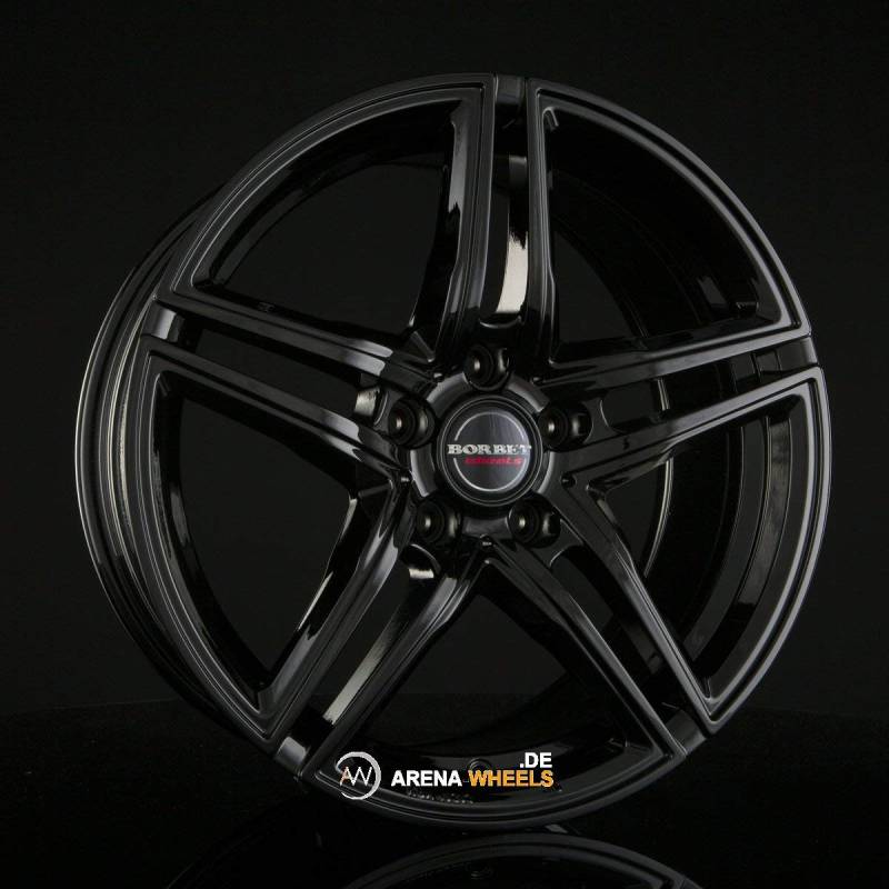 Borbet XRT black glossy 8,5x19 ET30 5.00x120 Hub Bore 72.50 mm - Alu felgen von Borbet
