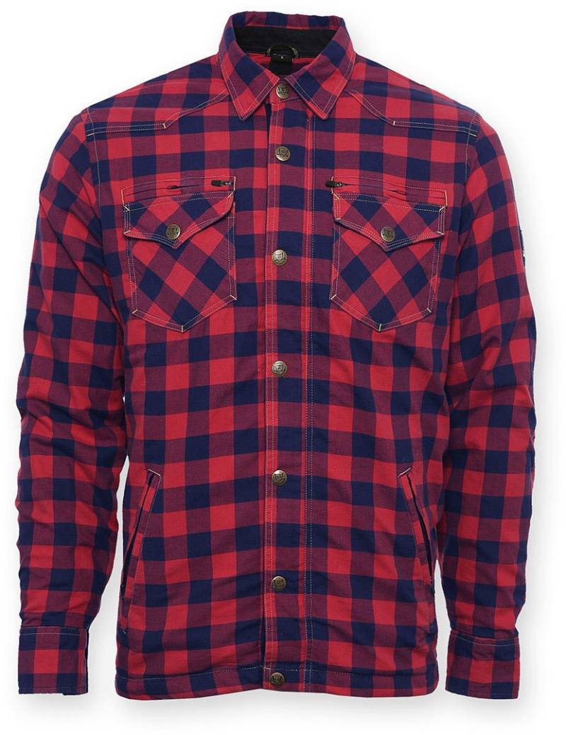 Bores Lumberjack Jacken-Hemd Reißfest, Wasserabweisend, Rot-Schwarz Kariert, Größe 3XL von Bores