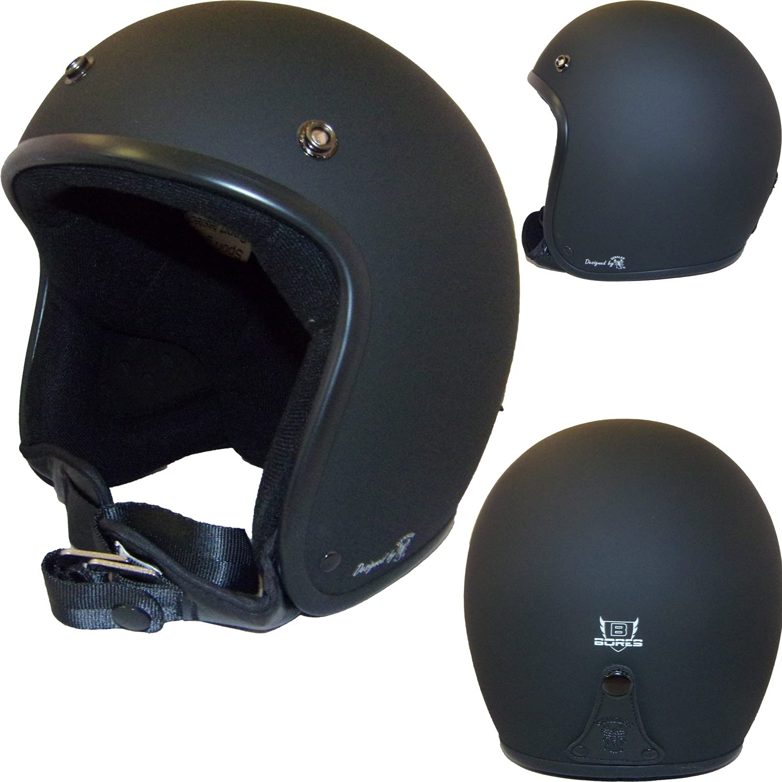 Bores Bogo 3 Jethelm Designed by Gensler, CE-EN1077 Sportprüfung Ohne ECE, Schwarz-Matt, Größe 2XL 60_61 cm Bores Bogo 3 Jethelm Designed by Gensler, CE-EN1077 Sportprüfung Ohne ECE, Schwarz-Matt, Größe 2XL 60_61 cm von Bores