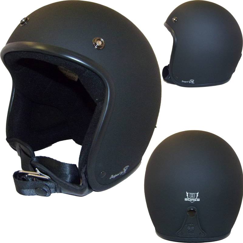 Bores Bogo 3 Jethelm Designed by Gensler, CE-EN1077 Sportprüfung Ohne ECE, Schwarz-Matt, Größe 2XL 60_61 cm von Bores