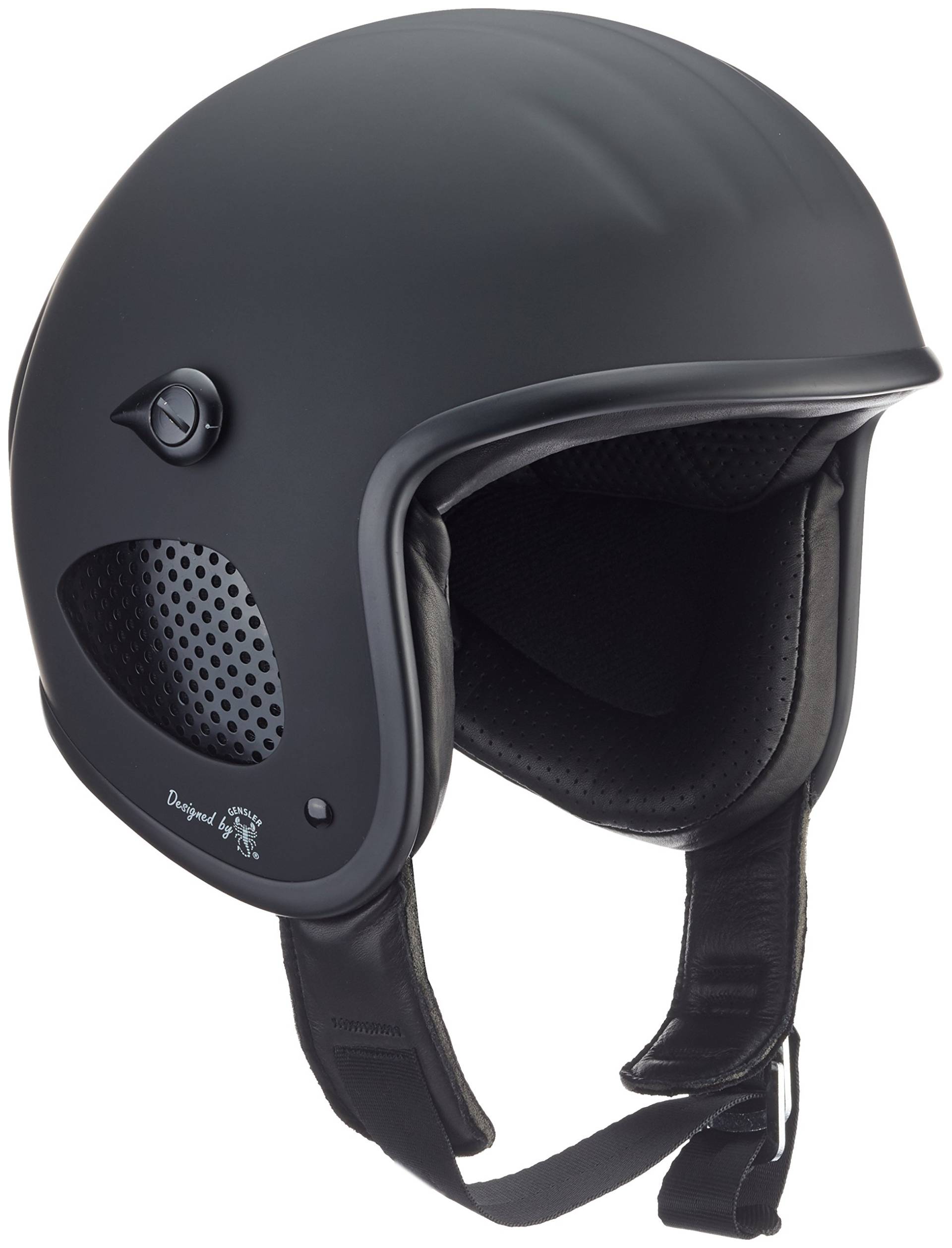 Bores SRM Slight 4 Jethelm, Designed by Gensler, CE-EN1077 Sportprüfung Ohne ECE, Schwarz-Matt, Größe M 53-54 cm von Bores