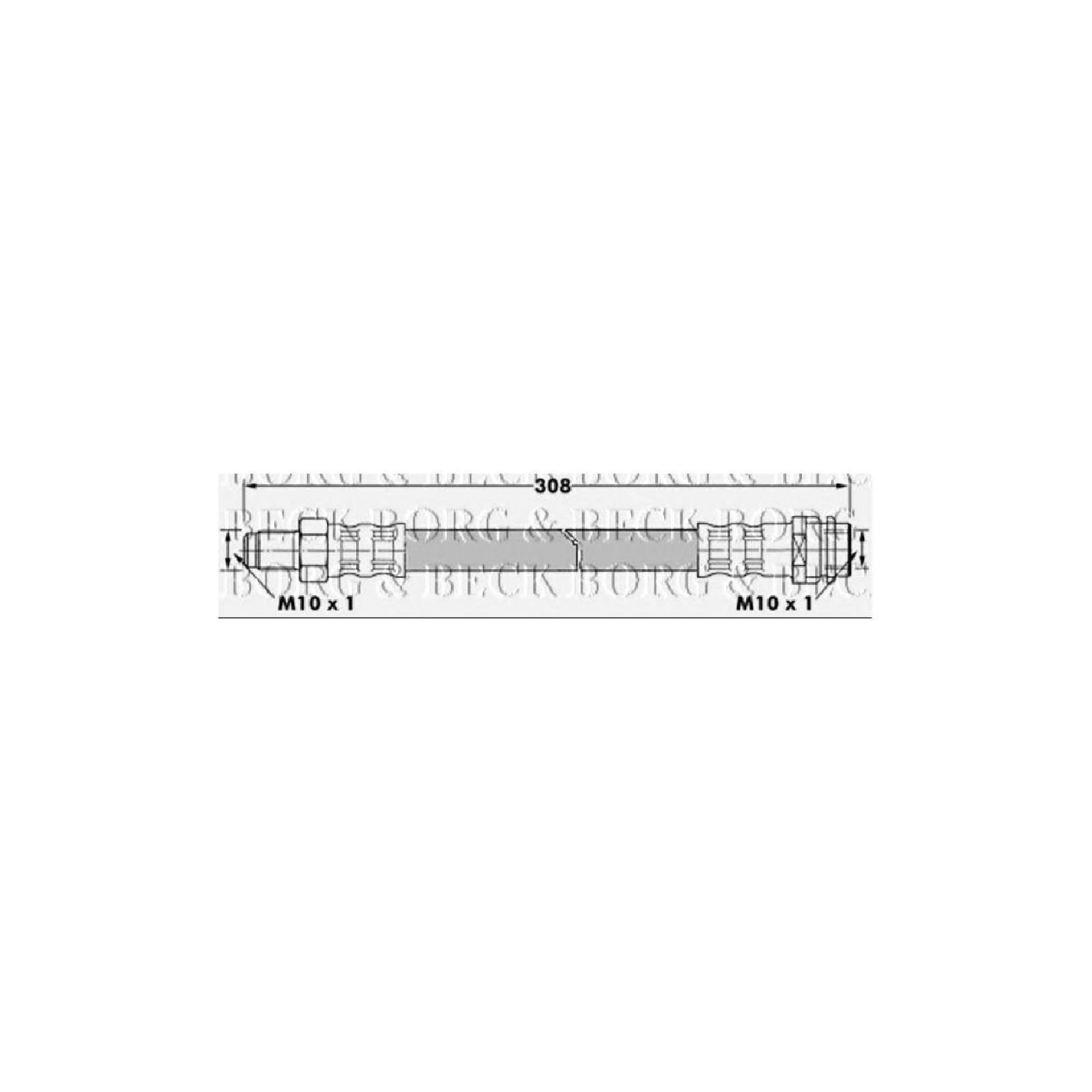 Borg & Beck BBH7313 Bremsschlauch von Borg & Beck