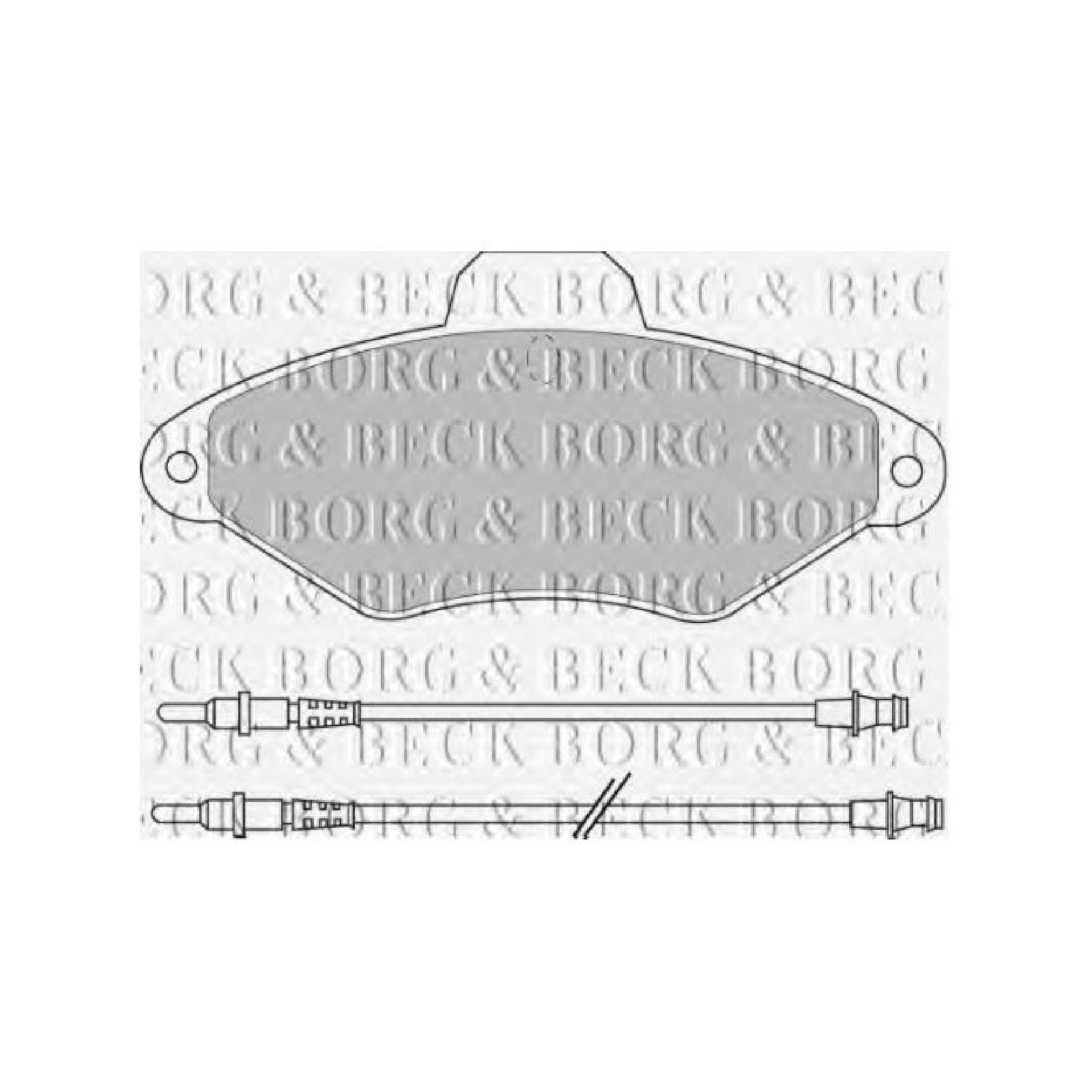 Borg & Beck BBP1400 Bremsbelagsatz - (4-teilig) von Borg & Beck