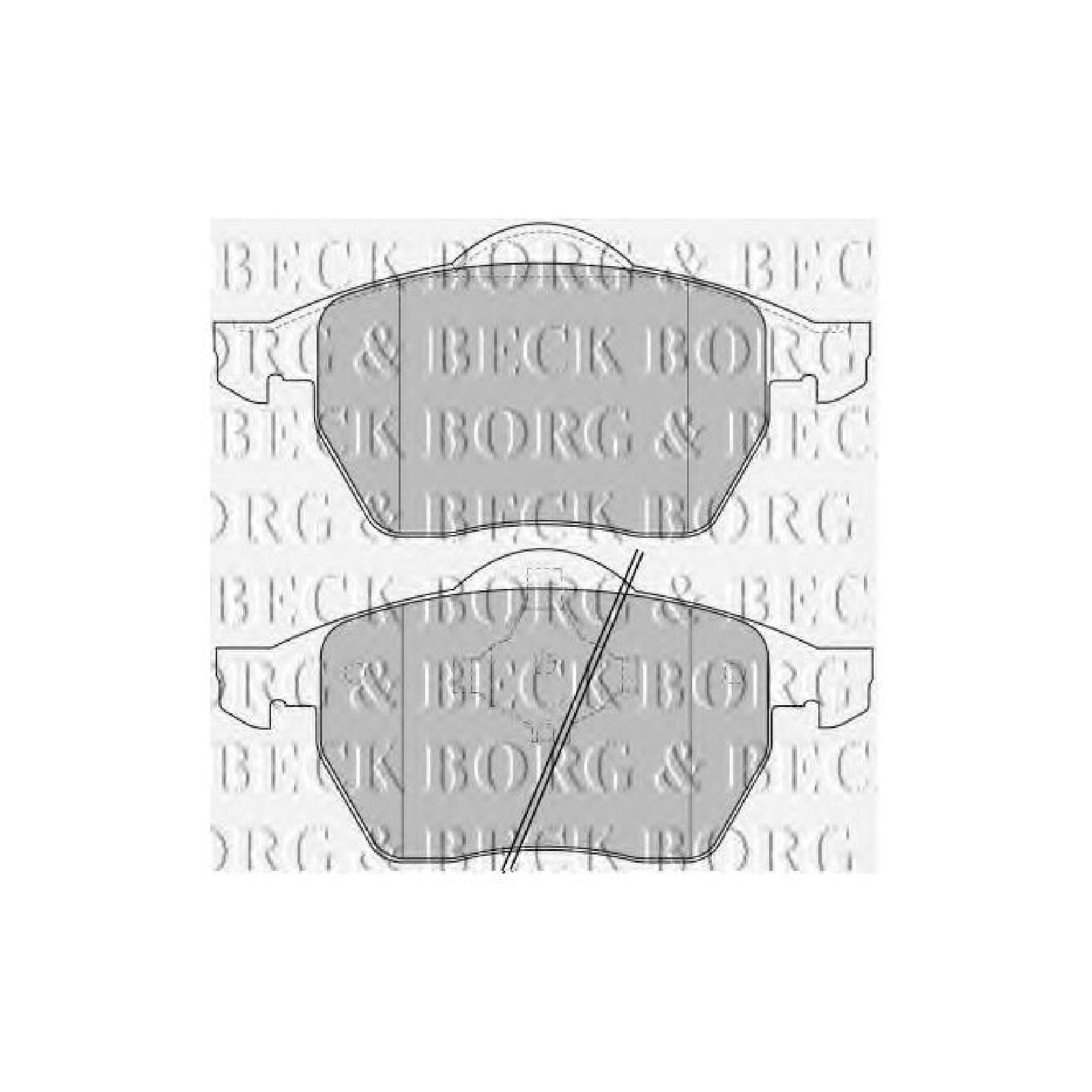 Borg & Beck BBP1645 Bremsbelagsatz - (4-teilig) von Borg & Beck