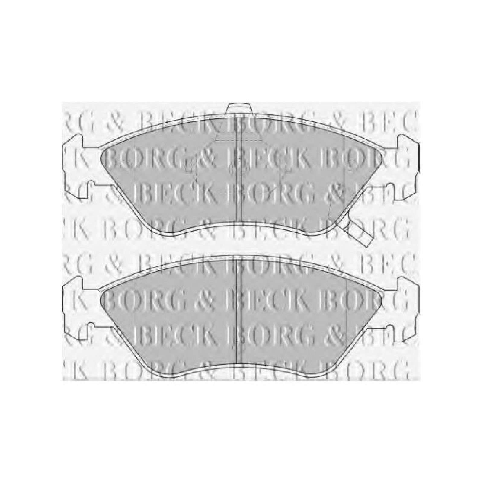 Borg & Beck BBP1661 Bremsbelagsatz - (4-teilig) von Borg & Beck