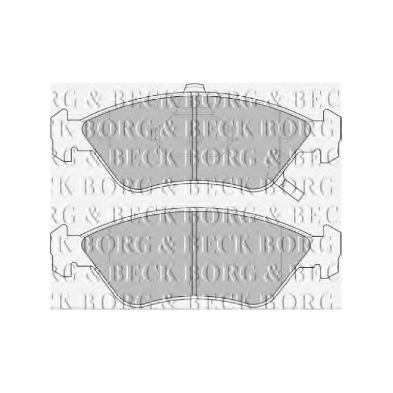 Borg & Beck BBP1661 Bremsbelagsatz - (4-teilig) von Borg & Beck