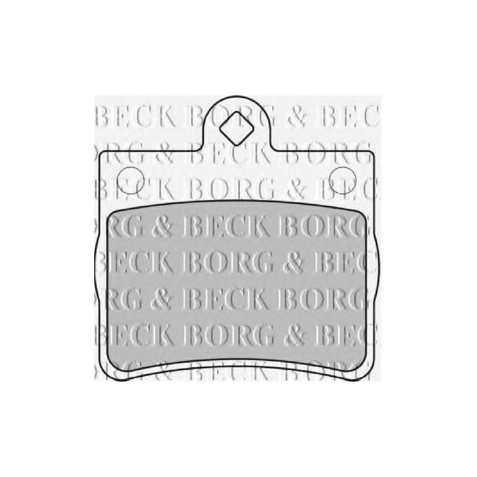 Borg & Beck BBP1668 Bremsbelagsatz - (4-teilig) von Borg & Beck