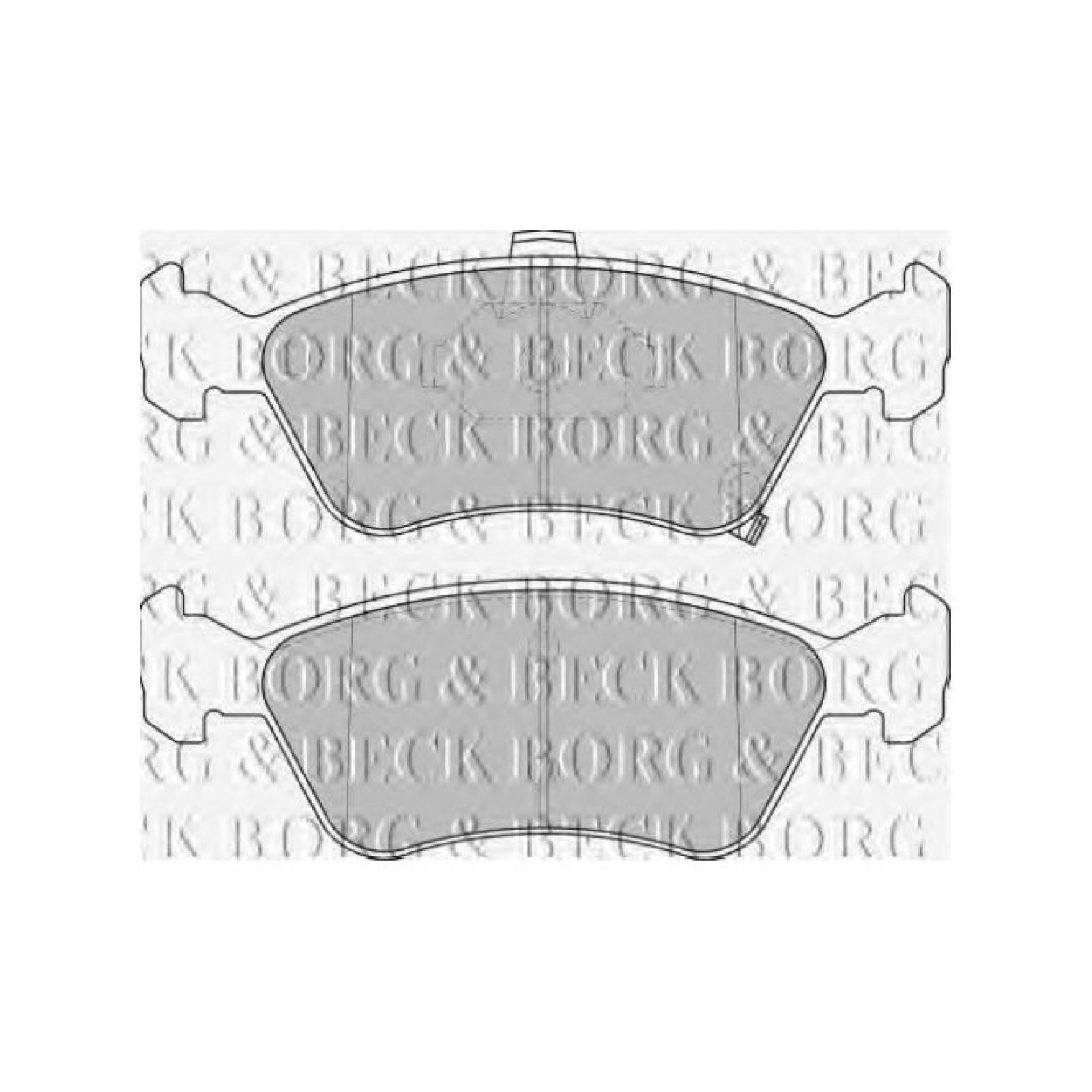 Borg & Beck BBP1684 Bremsbelagsatz - (4-teilig) von Borg & Beck