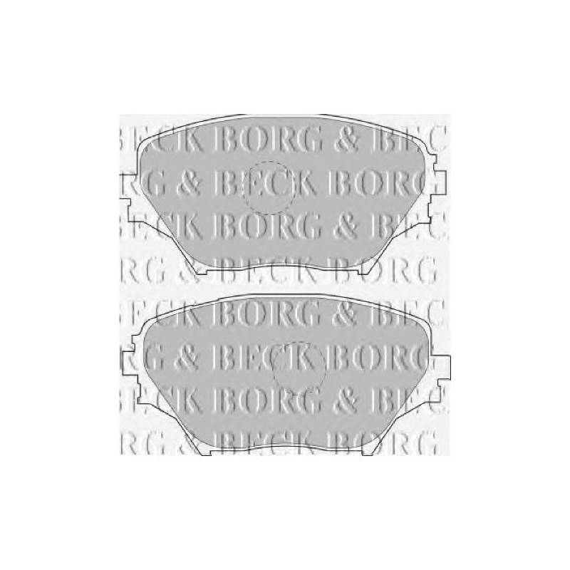 Borg & Beck BBP1803 Bremsbelagsatz - (4-teilig) von Borg & Beck