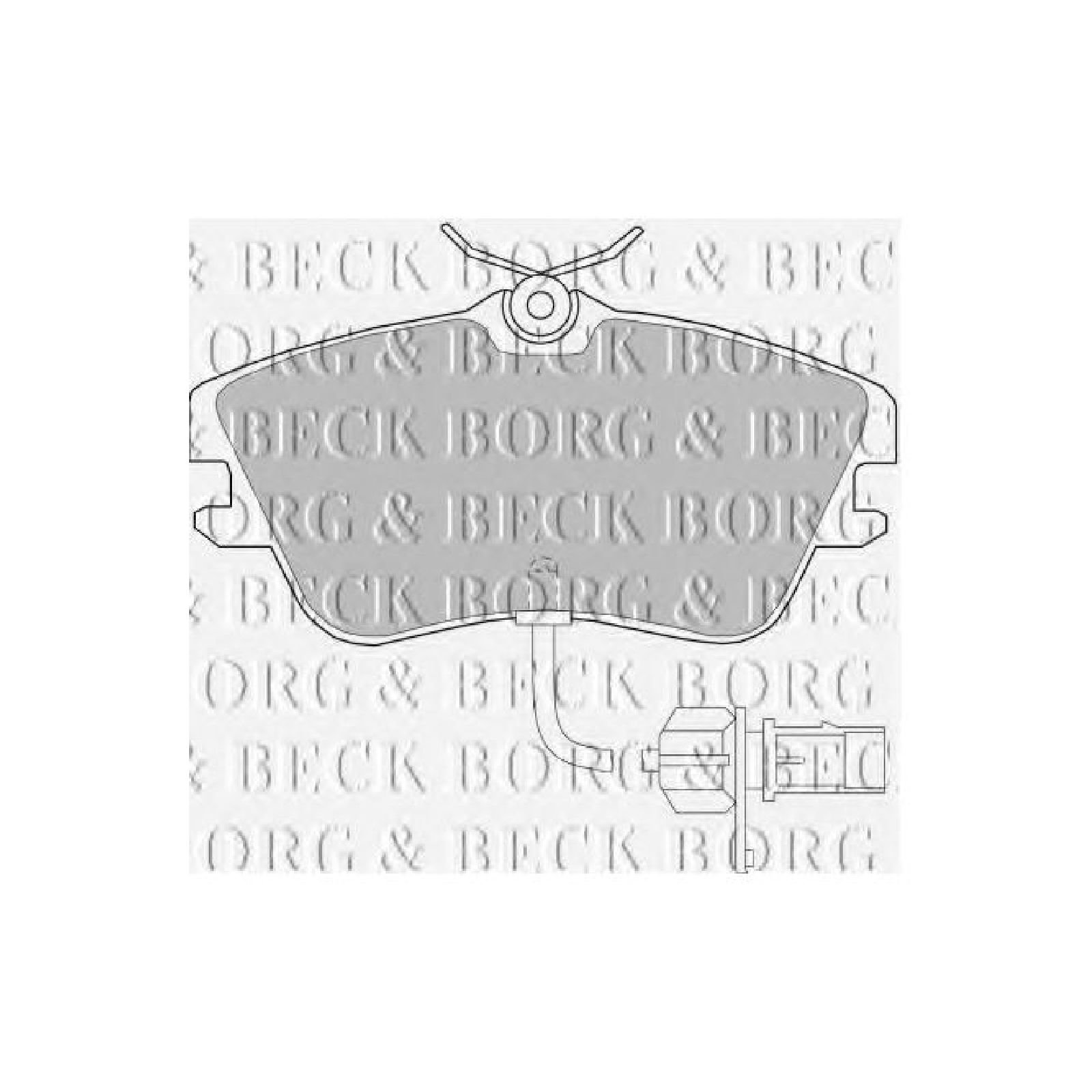 Borg & Beck BBP1856 Bremsbelagsatz - (4-teilig) von Borg & Beck