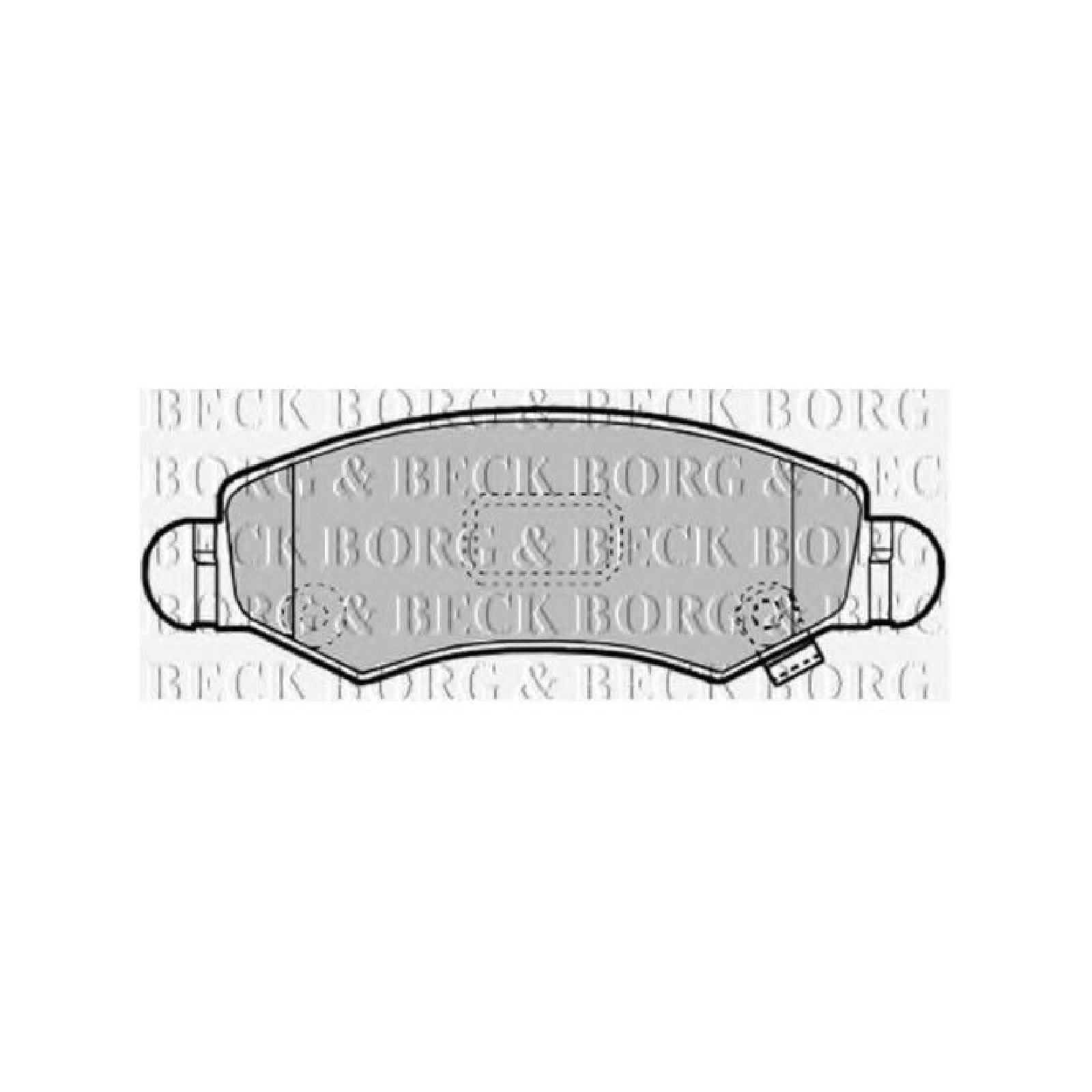 Borg & Beck BBP1900 Bremsbelagsatz - (4-teilig) von Borg & Beck