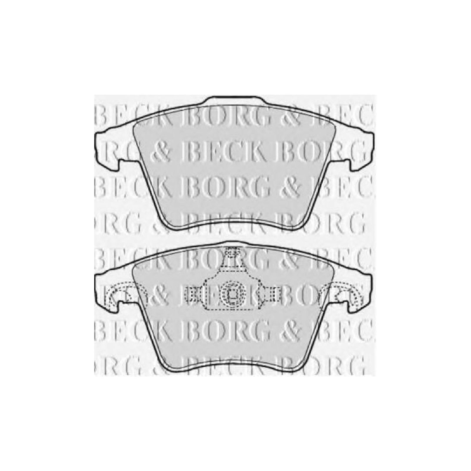 Borg & Beck BBP2106 Bremsbelagsatz - (4-teilig) von Borg & Beck