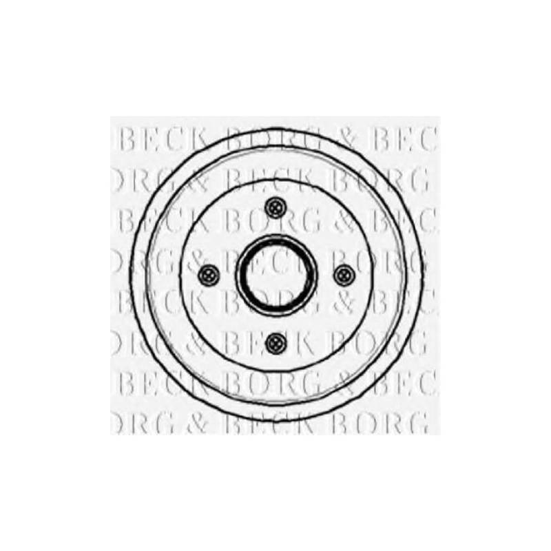 Borg & Beck BBR7054 Bremstrommel von Borg & Beck