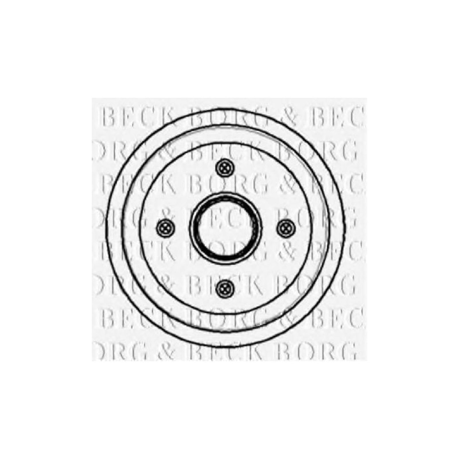 Borg & Beck BBR7055 Bremstrommel von Borg & Beck