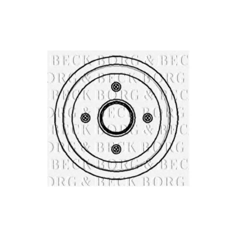 Borg & Beck BBR7055 Bremstrommel von Borg & Beck