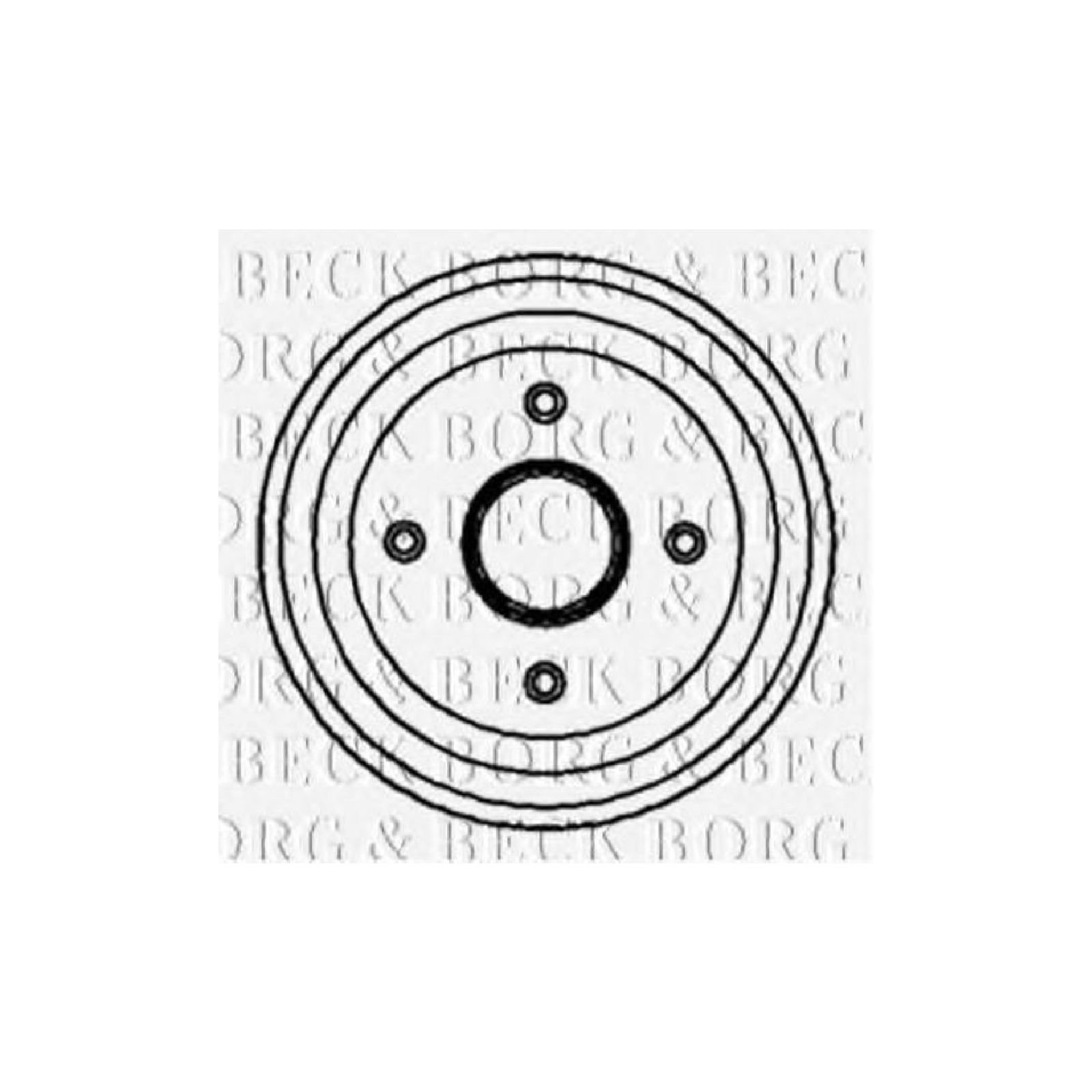 Borg & Beck BBR7068 Bremstrommel von Borg & Beck