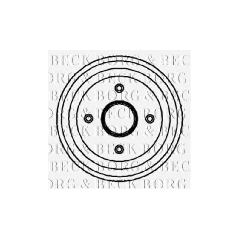 Borg & Beck BBR7068 Bremstrommel von Borg & Beck