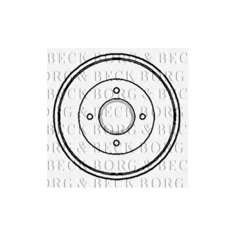 Borg & Beck BBR7081 Bremstrommel von Borg & Beck