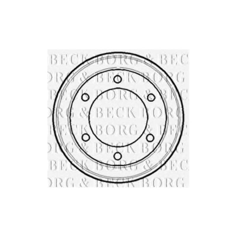 Borg & Beck BBR7084 Bremstrommel von Borg & Beck