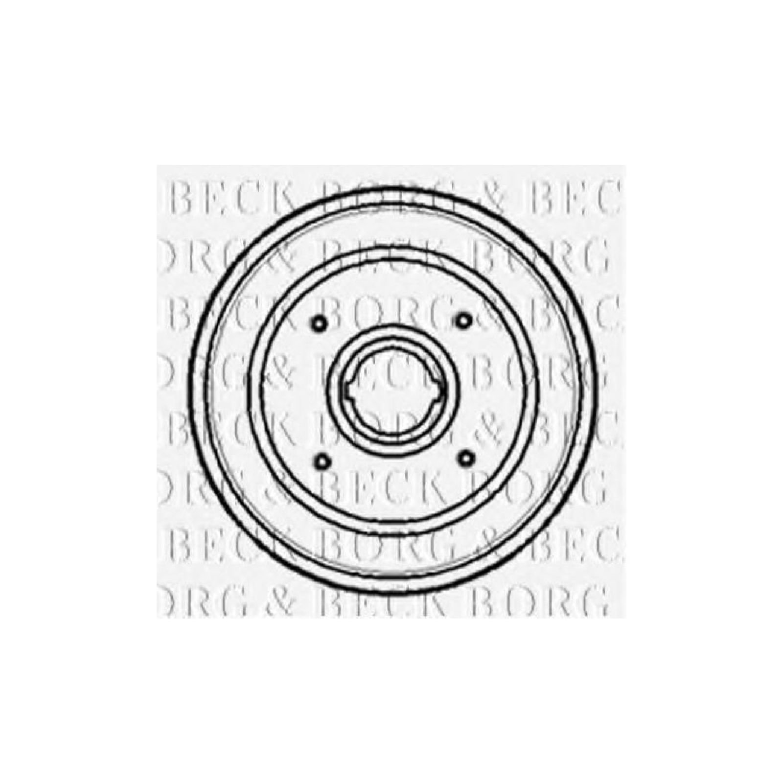 Borg & Beck BBR7085 Bremstrommel von Borg & Beck