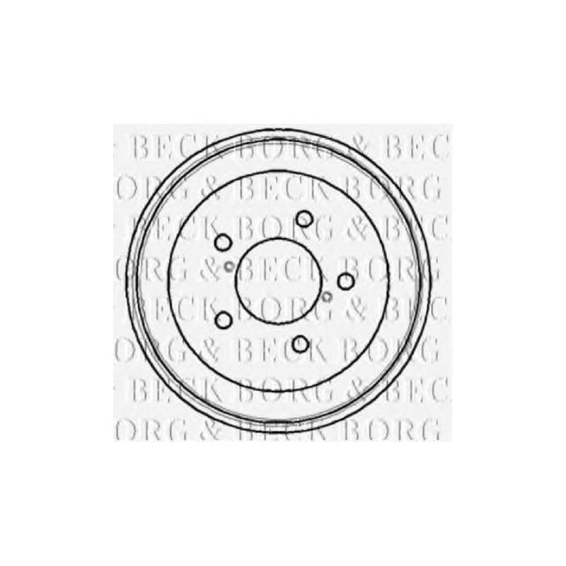 Borg & Beck BBR7107 Bremstrommel von Borg & Beck