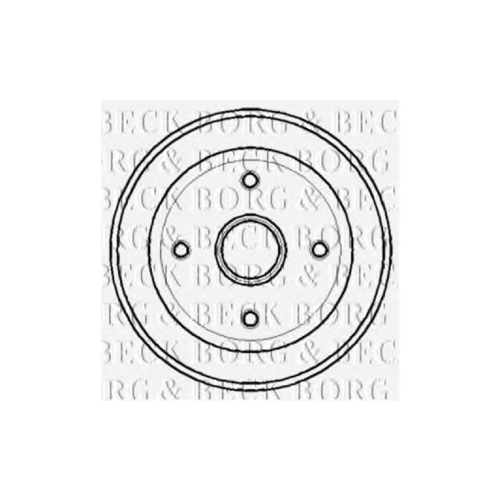 Borg & Beck BBR7124 Bremstrommel von Borg & Beck