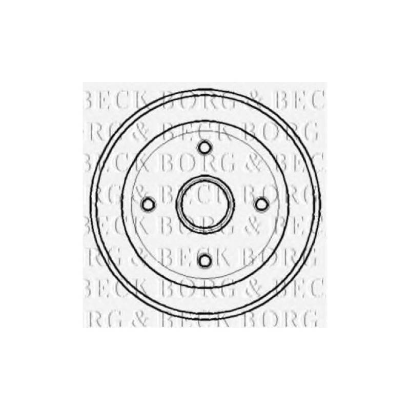 Borg & Beck BBR7124 Bremstrommel von Borg & Beck